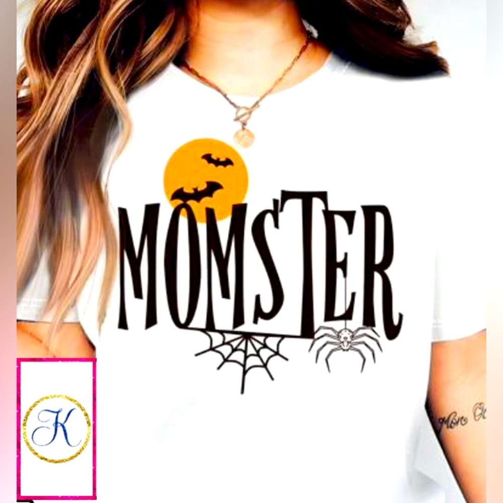 Momster Halloween Tee, Momster T-shirt 🎃 Halloween Bats